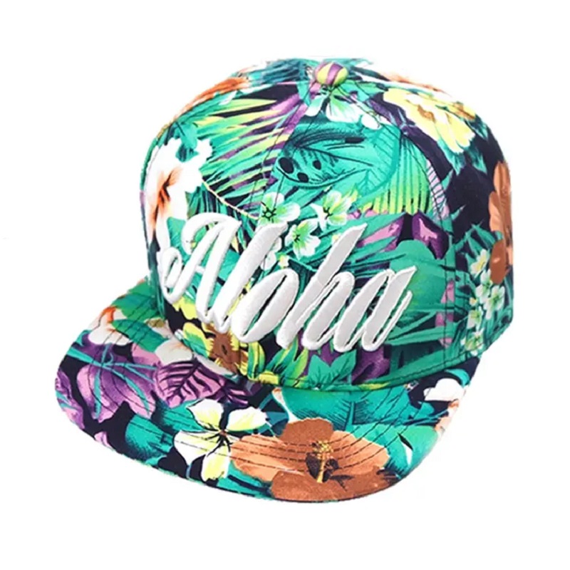 หมวกดอกไม้ snapback ที่กำหนดเองคุณภาพสูงสำหรับผู้ชายผู้หญิง