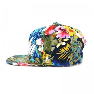 หมวกดอกไม้ snapback ที่กำหนดเองคุณภาพสูงสำหรับผู้ชายผู้หญิง