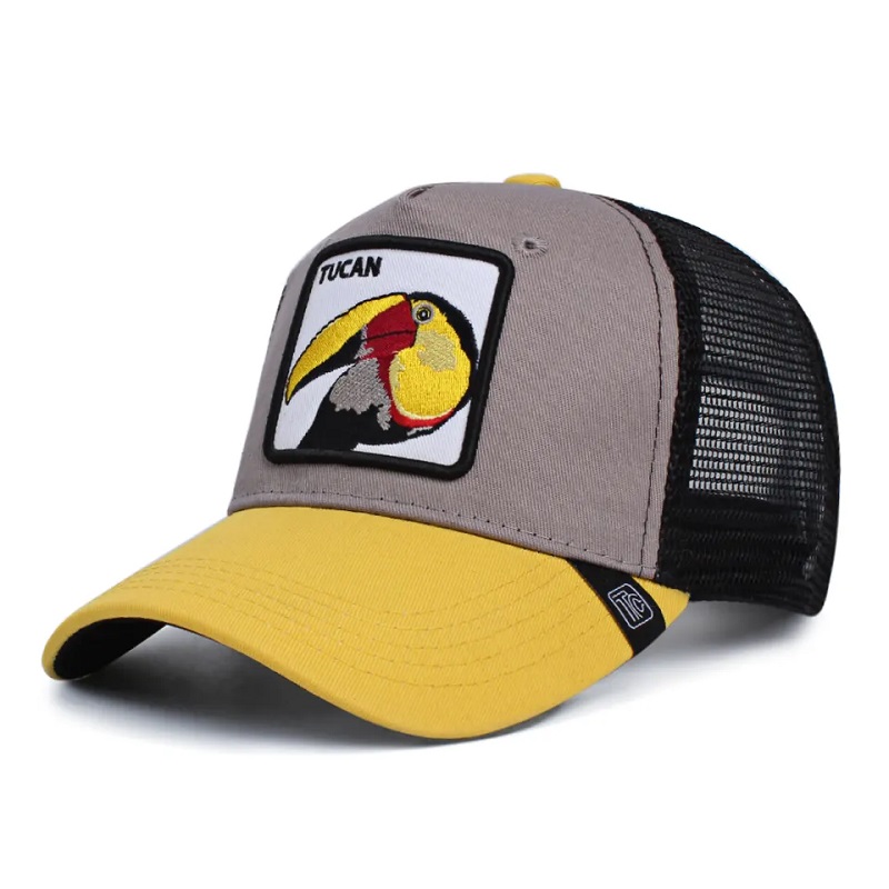 unisex ปรับได้ Amazon Hotsale Animal Trucker Hats 3D Embroidery Caps Caps Capt Baseball Caps