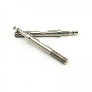 การตัดเฉือนซีเอ็นซีของสกรูยาวรูปทางการแพทย์ชิ้นส่วนที่ไม่ได้มาตรฐานการประมวลผลเพลาที่มีความแม่นยำ