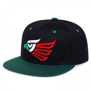 หมวก Snapback Cap หมวกฮิปฮอปแบบปรับได้แบบกำหนดเองพร้อมโลโก้ที่ผลิตในปากีสถาน