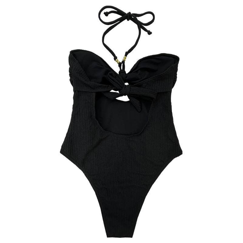 Tube Top Halterneck Hollow Out Swimsuits