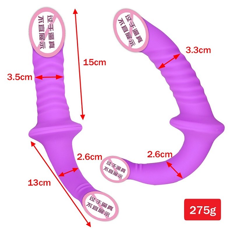 845 Hot Selling Women Sex Toy Dildo Double Head Eadis สำหรับผู้ใหญ่