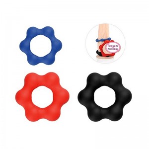 ขายร้อนผู้ชายของเล่นเพศสัมพันธ์วงแหวนไก่สำหรับผู้ชายช่วยตัวเอง (หกลูกปัด)