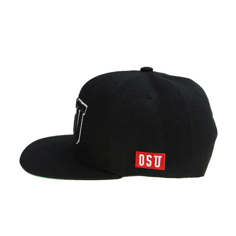 ฮิปฮอปคุณภาพสูงแบนสีว่างเปล่าสีผู้ชาย snapback หมวกและหมวกปัก 3 มิติที่กำหนดเองหมวกโลโก้การออกแบบของคุณเอง