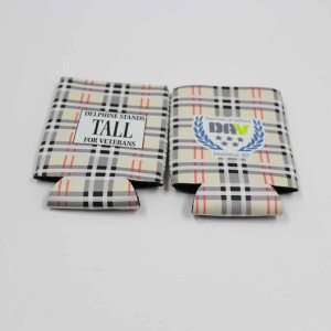 ทำในจีนโลโก้ที่กำหนดเองโลโก้ Neoprene Stubby Slim Slim Sleeve 12oz Can Cooler Coozies