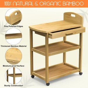 ชั้นวางแบบเปิดสำหรับร้านค้าเตรียมอาหารรถเข็น