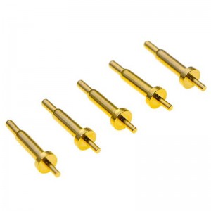 หมุดติดต่อทองเหลือง POGO PIN ที่ปรับแต่งคุณภาพสูงสำหรับอุปกรณ์อิเล็กทรอนิกส์สำหรับผู้บริโภค