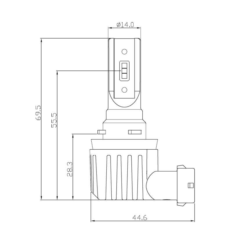 ไฟหน้า LED C12 C12