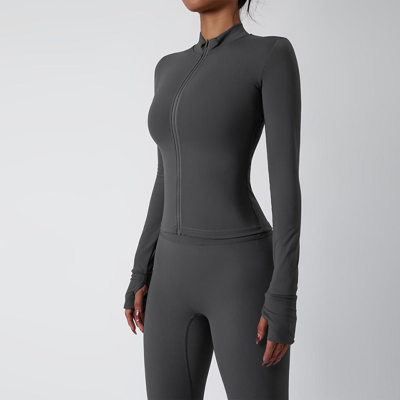 SC1053 Running Fitness Suit กางเกงโยคะแขนยาวชุดแจ็คเก็ตชุดสูทโยคะสำหรับผู้หญิงชุดออกกำลังกายออกกำลังกายกลางแจ้ง