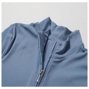 SC1072 ตัวอย่างฟรีซิปแขนยาวด้านบน One Piece Gym Wear Active Jumpsuit Yoga Workout Romper