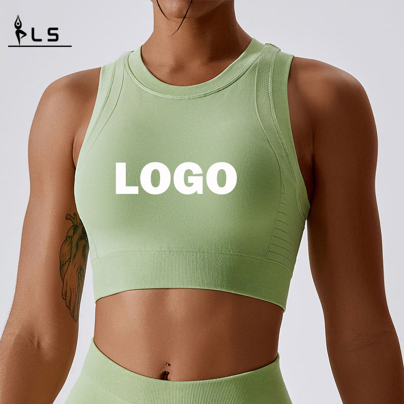 SC10185 Sportive Sport Bra Fitness Solid Color Shockproof Pro Sports Bra Bra พร้อมเข็มกลัดด้านหลัง