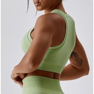 SC10185 Sportive Sport Bra Fitness Solid Color Shockproof Pro Sports Bra Bra พร้อมเข็มกลัดด้านหลัง