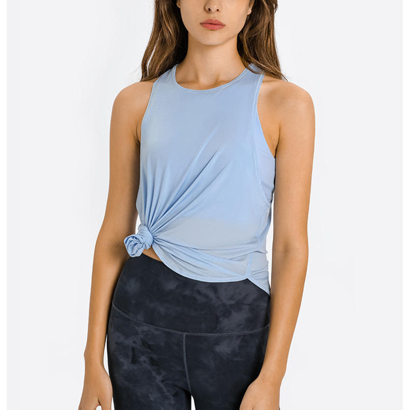 SC102512 Spring Fashion Fashion Loose Hollow Workout Tops Yoga Women \\ S Tank Top Womens Yoga Tank Tank Top ด้านบนเปิดด้านหลัง