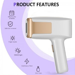 อุปกรณ์กำจัดขนพกพาคุณภาพสูง IPL ใช้อุปกรณ์ถอดผม IPL