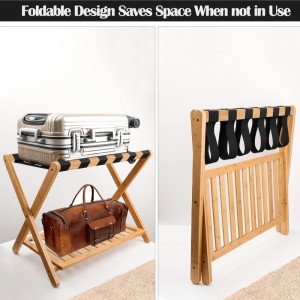 ขาตั้งกระเป๋าเดินทางแบบพับเก็บได้สำหรับห้องนอนห้องพักห้องพัก