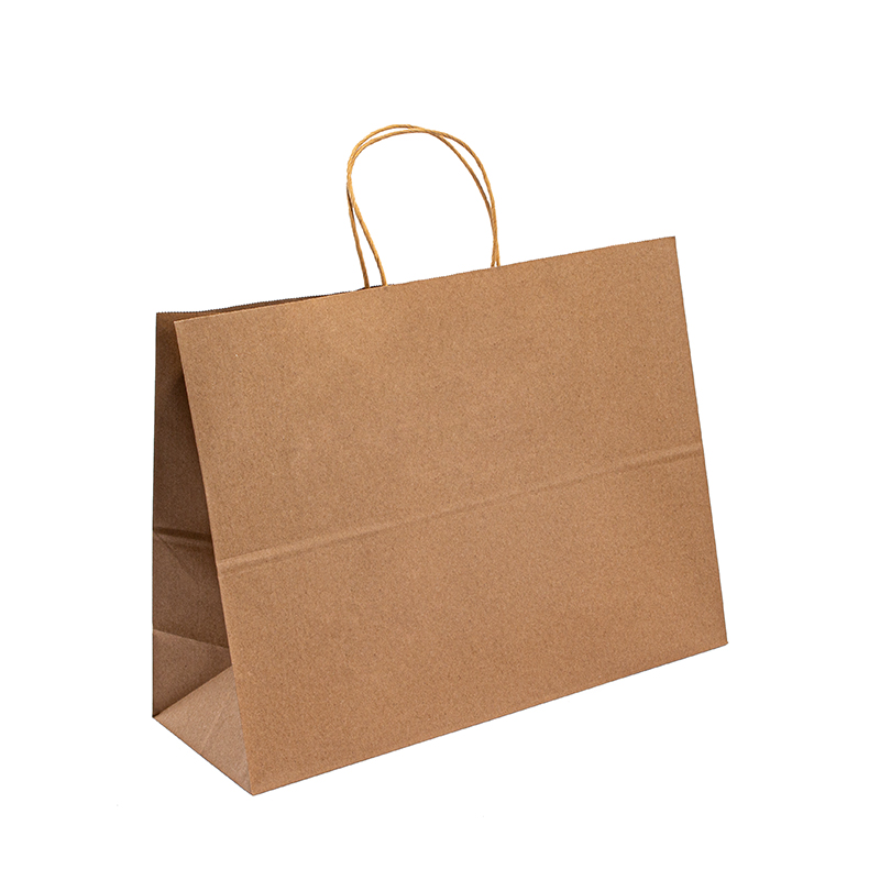 Kraft Paper Shop กระเป๋ากระเป๋าของขวัญพร้อมด้ามจับมือปาร์ตี้ช้อปปิ้งถุงกระดาษที่กำหนดเอง
