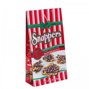 แพ็คเกจถุงกระดาษบรรจุภัณฑ์สีขาวพรีเมี่ยม