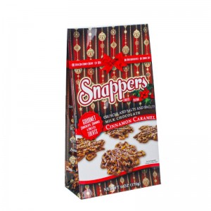 แพ็คเกจถุงกระดาษบรรจุภัณฑ์สีขาวพรีเมี่ยม