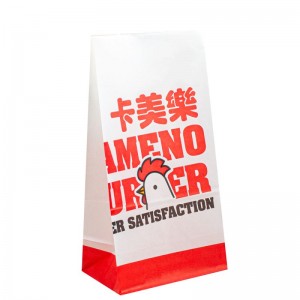 Greaseproof Fried Food Oil Bread Hamburger Donuts Takeaway Kraft Paper Bags