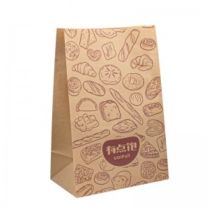 Greaseproof Fried Food Oil Bread Hamburger Donuts Takeaway Kraft Paper Bags