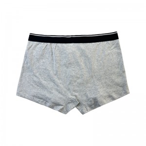 ปรับแต่งชุดชั้นในสีธรรมดาแฟชั่นเต็มรูปแบบพิมพ์นุ่มสบายผู้ชายบ็อกเซอร์บ็อกเซอร์กางเกงชั้นในสีเทาชุดชั้นในสีเทา