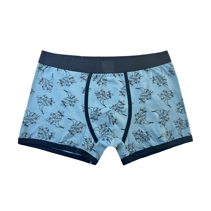 ชุดชั้นในสีธรรมดาของผู้ชาย \\ s Christmas Boxer Boxer Fashion Flash Full Printed Comefuly Soft Customize Men ชุดชั้นใน