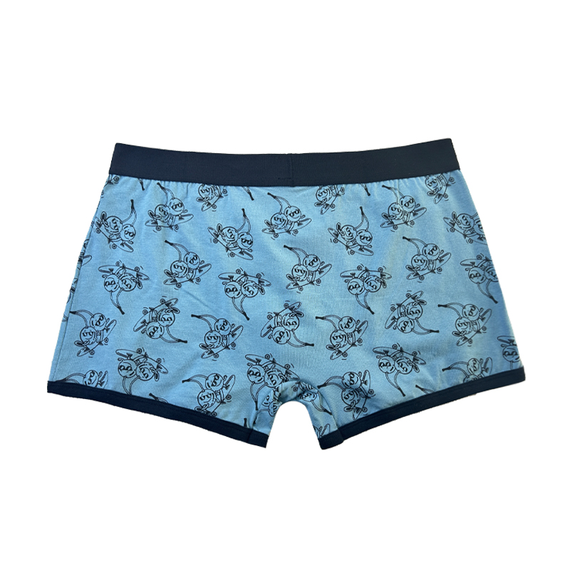 ชุดชั้นในสีธรรมดาของผู้ชาย \\ s Christmas Boxer Boxer Fashion Flash Full Printed Comefuly Soft Customize Men ชุดชั้นใน