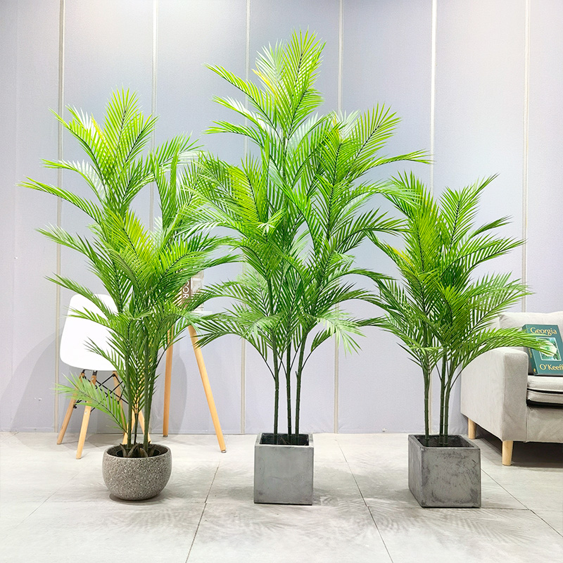 การจำลองต้นปาล์มต้นปาล์ม AllSeason Safe และ Dypsis Lutescens สำหรับผู้จัดจำหน่ายในสวนตกแต่งงานแต่งงาน