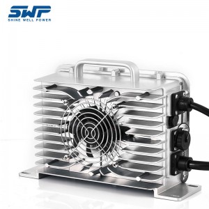 เครื่องชาร์จแบตเตอรี่แบตเตอรี่ 48V กอล์ฟรถบรรทุกแบตเตอรี่ที่ชาร์จแบตเตอรี่สูงเอาต์พุตสูงเครื่องชาร์จแบตเตอรี่ปัจจุบัน 50A พ...