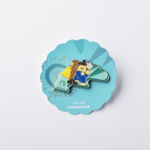 ตราสัญลักษณ์โลโก้ภาพการ์ตูนเลียนแบบเลียนแบบ, ค่าธรรมเนียมตัวอย่างฟรี, เหมาะสำหรับการรวบรวม, เครื่องรางตราโลหะทอง, พิน, เคลื...