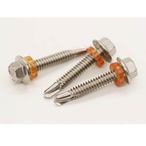 หน้าแปลนหกเหลี่ยมสแตนเลสตัวเอง-แตะสกรู