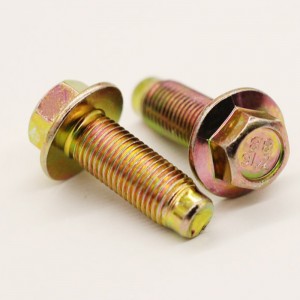 โบลท์หน้าแปลนหกเหลี่ยมชุบสังกะสี