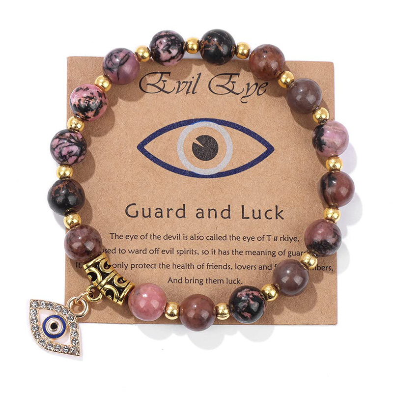 ปีศาจหงเต๋อ\'s Eye Guardian Bracelet สร้อยข้อมือหินธรรมชาติ