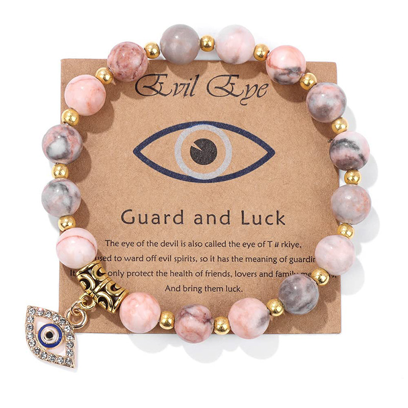 ปีศาจหงเต๋อ\'s Eye Guardian Bracelet สร้อยข้อมือหินธรรมชาติ