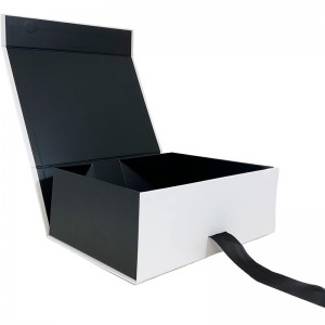 กล่องของขวัญไวน์ริบบิ้นคลาสสิก