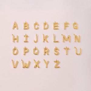 Hongde 14K Gold Plated A-Z สร้อยคอเริ่มต้น สร้อยคอเริ่มต้นสำหรับผู้หญิง - สร้อยคอตัวอักษร Dainty Letter ชุบทอง 14k ตัวอักษรเรียบง่าย A-Z สร้อยคอ Mono...