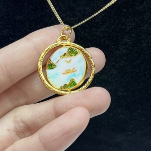 รูปแบบที่ปรับแต่งได้ที่ปรับแต่งได้สร้อยคอยาวชุบทอง