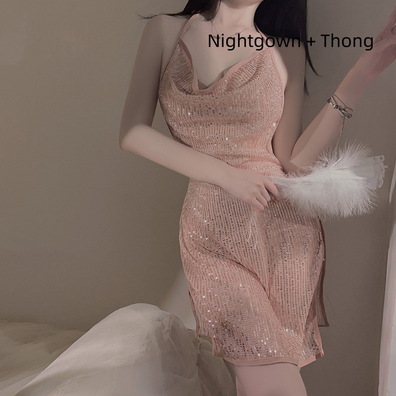 ชุดชั้นในเซ็กซี่ ร้อนแรงและดึงดูดใจ V - คอกับเลื่อม, ชุดราตรี - เครื่องแบบบวก - ชุดขนาด 3539 ราคา:$112.99