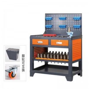 สีเทายื่นออกมา -Platformbench Vise Workbench