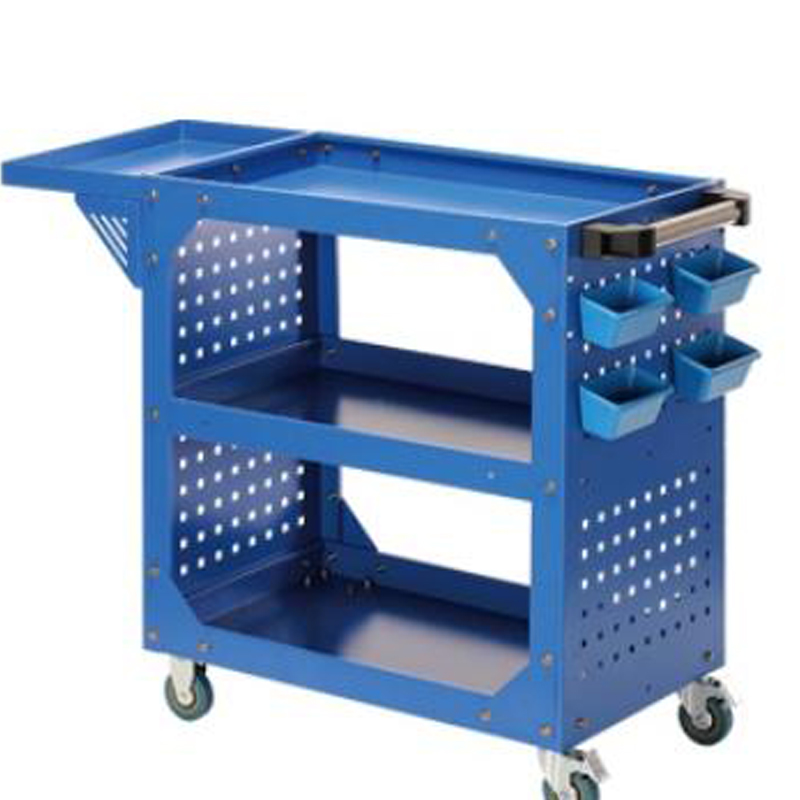 CNC Blue Perforated Tool Tool Cart