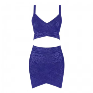 Summer Gold Printed Knit Camisole ชุดกระโปรงห่อสะโพก