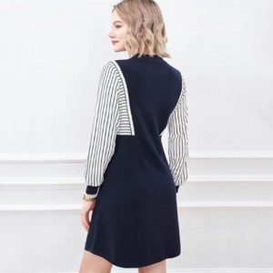 ต้นฤดูใบไม้ร่วงตัวเล็กคอปกถักครึ่งคาร์ดิแกน