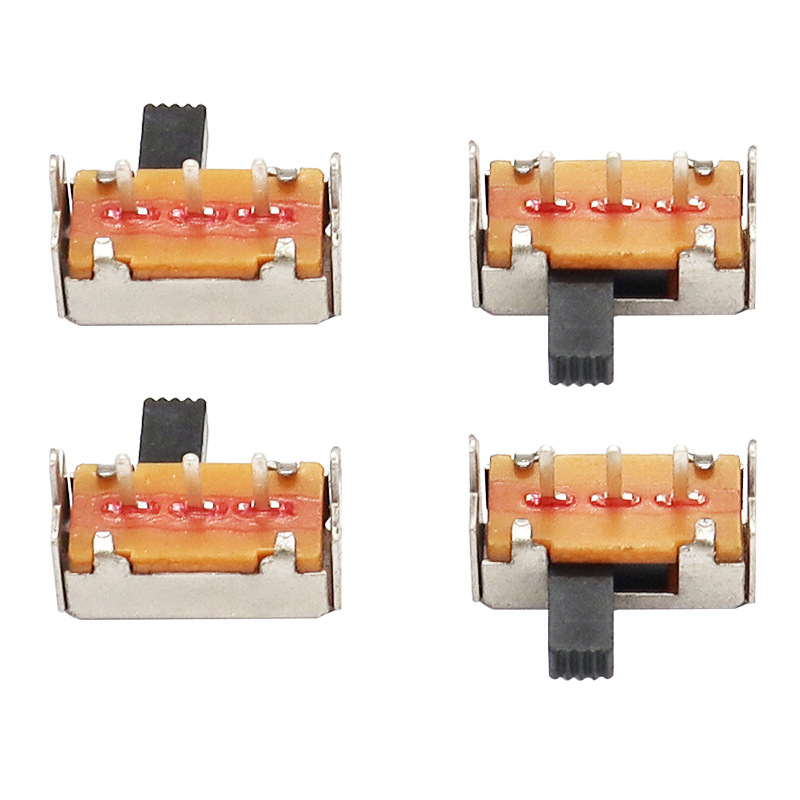 Slide Switch SK12F14 ด้าน-ดึงสวิตช์แนวนอนด้านโคมไฟเพดาน-ดึงสวิตช์สไลด์เดี่ยว-แถว 3-พินสไลด์สไลด์แนวตั้ง