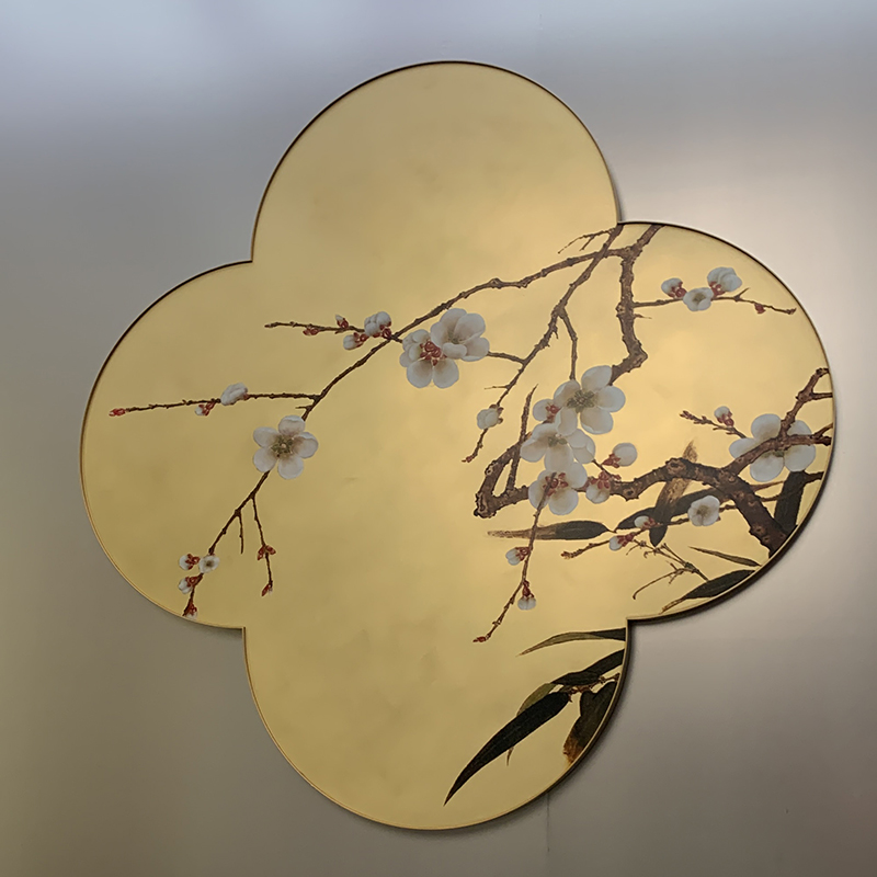 Zotye Stainless Steel Gold Electroplated จีน-สไตล์การตกแต่งสแตนเลสสตีลลวดลาย