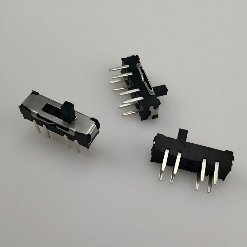 สวิตช์เลื่อน MSS-23D19 แปด-ปักหมุดแนวนอน/สวิตช์แนวตั้งถูกตรึงไว้/ไม่มีพินสาม-ตำแหน่ง