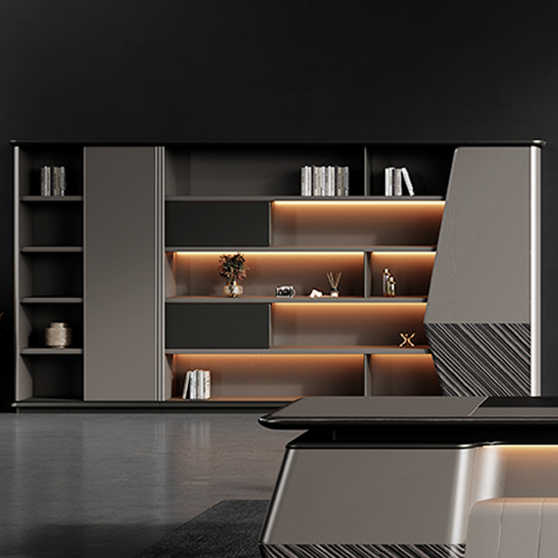 รุ่น DBT006 แผงหรู-สไตล์ผู้จัดการโต๊ะผู้บริหารเดี่ยวประธาน\โต๊ะทำงานใหญ่พร้อมชุดเก้าอี้ Boss Desk